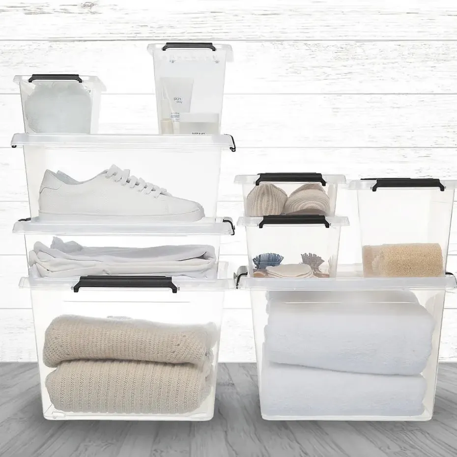 5Five Opbergkist met deiksel - Clip Box - 32L - 39x39x26 cm