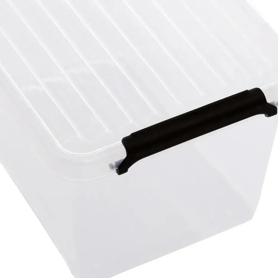 5Five Opbergkist met deksel - Clip Box - 2L - 19x15x11 cm