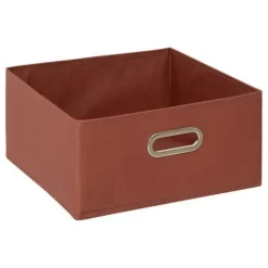 5Five Opbergmand/kastmand - terracotta - linnen - 14l
