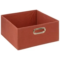 5Five Opbergmand/kastmand - terracotta - linnen - 14l