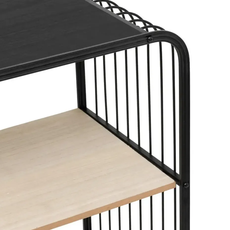 5Five Opbergrekje 4 laags met planken - metaal - 55 x 28 x 96 cm