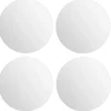 5Five Plak spiegels tegels - 4x stuks - zelfklevend - 30 x 30 cm