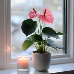 Flamingoplant - Anthurium 'Sweet Dream' - Hoogte 35-45cm - ø12cm