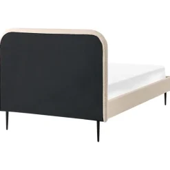 FLAYAT - Eenpersoonsbed - Beige - 120 x 200 cm - Bouclé