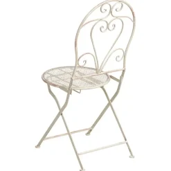 FOLELLI - Set van 2 tuinstoelen - Lichtbeige - IJzer
