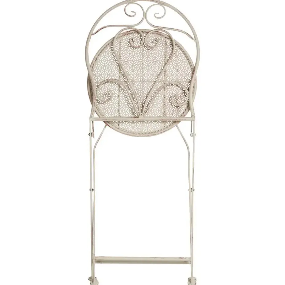 FOLELLI - Set van 2 tuinstoelen - Lichtbeige - IJzer