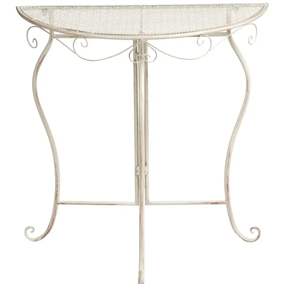 FOLELLI - Tuintafel - Lichtbeige - IJzer