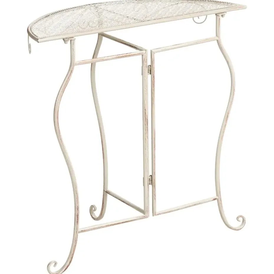 FOLELLI - Tuintafel - Lichtbeige - IJzer