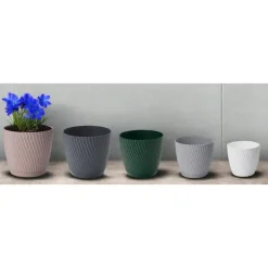 Form Plastic Plantenpot - kunststof - beige - D27 x H24 cm