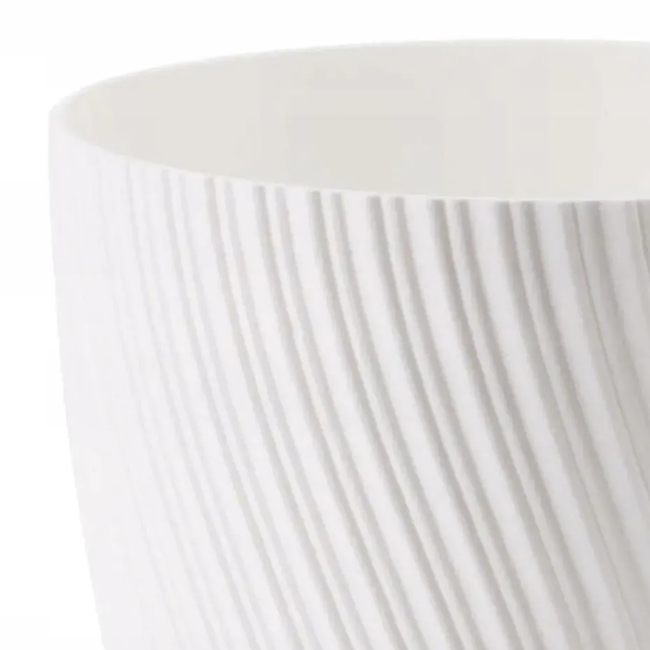 Form Plastic Plantenpot - kunststof - ivoor wit - D13 x H12 cm