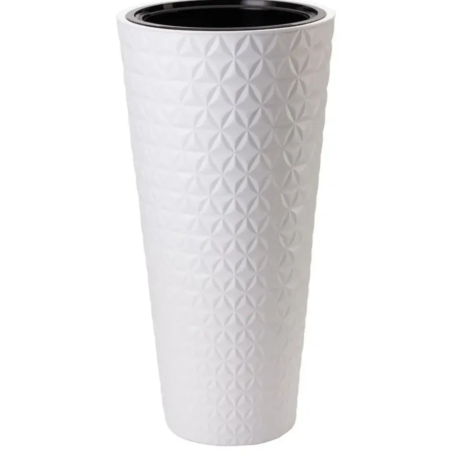 Form Plastic Plantenpot Diamond - kunststof - wit - 40 x 80