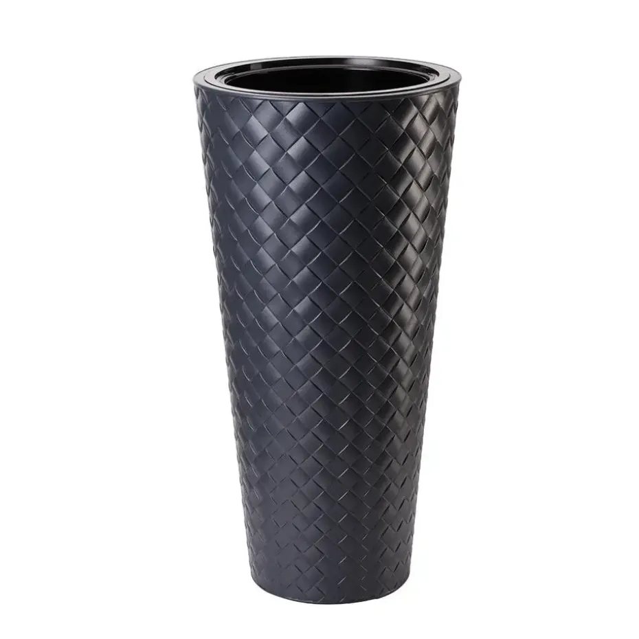 Form Plastic Plantenpot Makata - kunststof - antraciet - 30 x 59