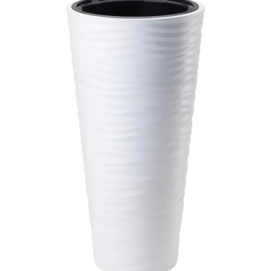 Form Plastic Plantenpot rond - kunststof - wit - D35 x H69 cm