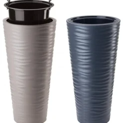 Form Plastic Plantenpot rond - kunststof - zwart - D35 x H69 cm