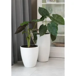 Form Plastic Plantenpot/bloempot - kunststof - grijs - 30 x 32 cm