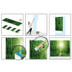 Fotobehang Bloemenwereld - 260 x 384cm - Blauw