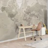 Fotobehang Wereldkaart Natuurtint - 260 x 384cm - Beige