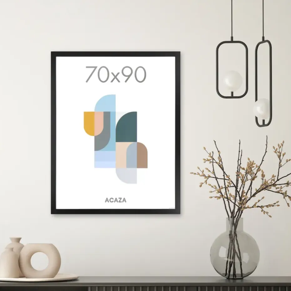Fotokader - Fotolijst - Wissellijst - 70x90 cm - MDF - Zwart