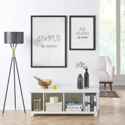 Fotokader A2 Formaat - Fotolijst in MDF Hout - 42 x 59,40 cm - Zwart