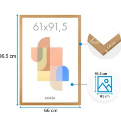 Fotolijst Poster Formaat 61x91,5 cm - MDF Hout - Warme Eike
