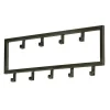 Fraaai - Kapstok industrieel 9 haken - 50 cm zwart