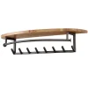 Fraaai - Leanne wandkapstok 8 haken hoedenplank