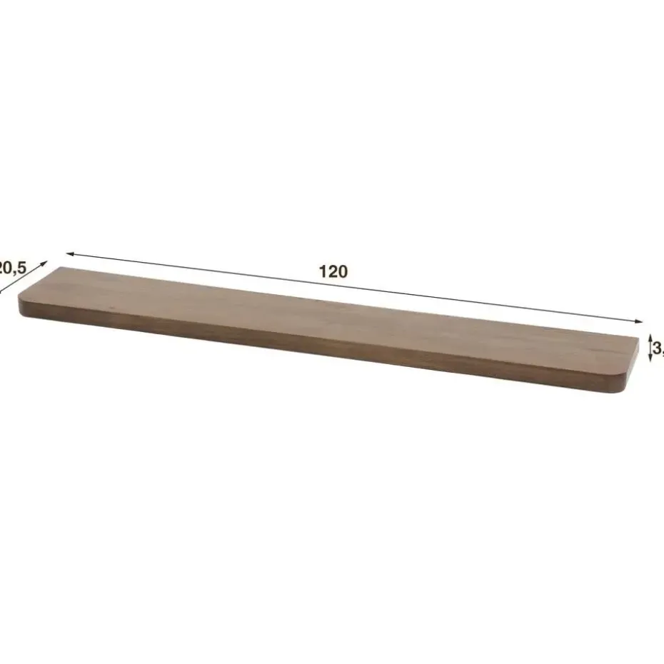 Fraaai - Marino wandplank - 120 cm - acaciahout - bruin