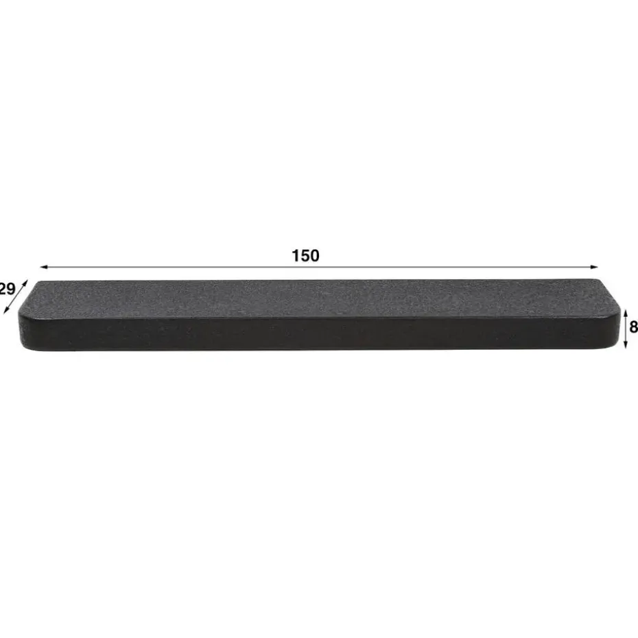 Fraaai - Sani wandplank - 150 cm - metallic - zwart