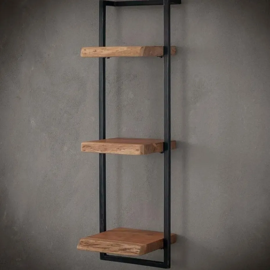 Fraaai - Woody metaal wandplank 30x100 cm