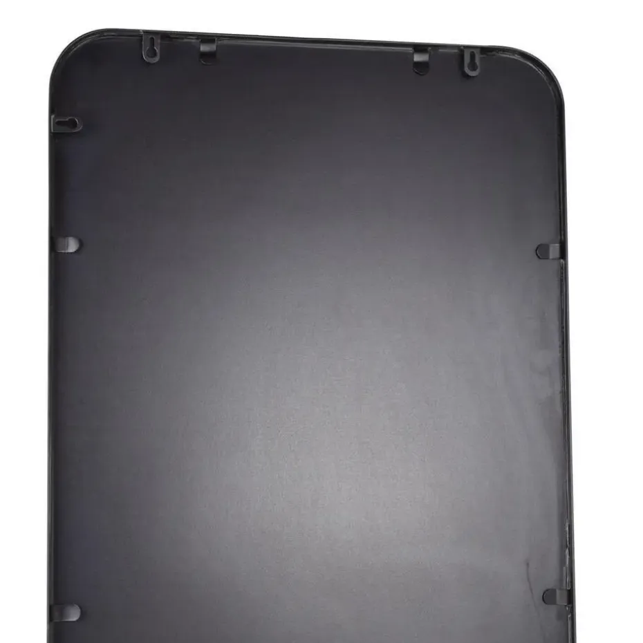 Fragix Boston passpiegel rechthoekig - Zwart - Metaal - 130x40cm - Industrieel