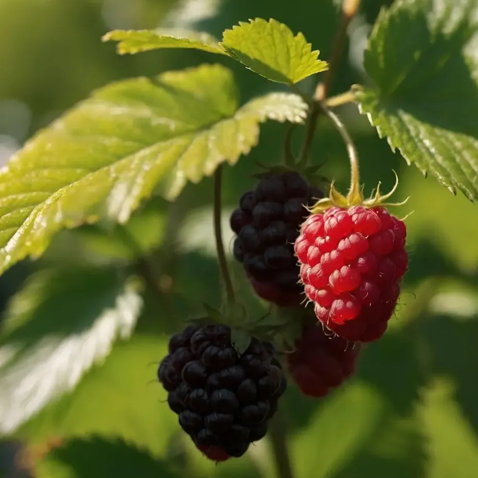 Frambozenplant - Set van 2 - Rubus 'Malling Promise' - Hoogte 50-60cm - ⌀15cm