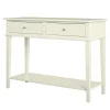 Franklin - Consoletafel met 2 laden in wit MDF