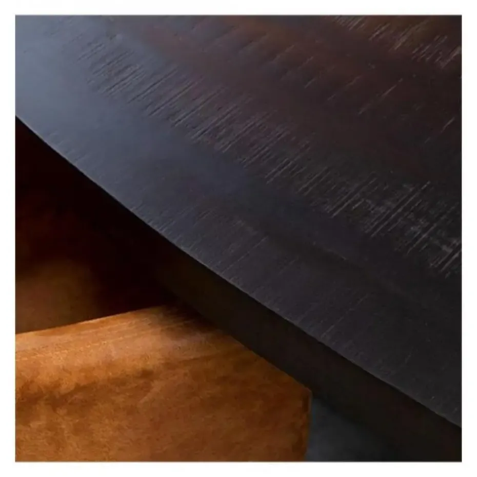 Furndea Eettafel Morada industrieel ovaal mangohout zwart 160x90x76cm