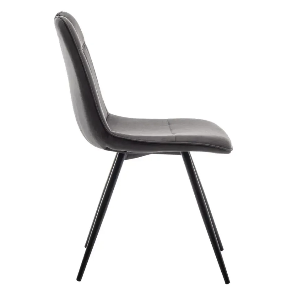 Furnihaus Eetkamerstoelen set van 4 - Leon - Microvezel - Antraciet