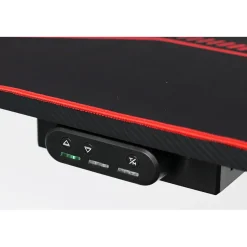 Gaming bureau zwart/rood - Elektrisch verstelbaar - 140x66 cm