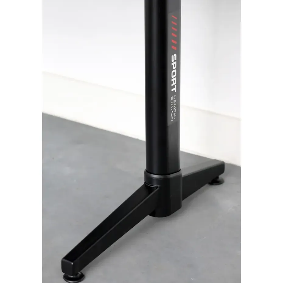Gaming bureau zwart/rood - Elektrisch verstelbaar - 140x66 cm