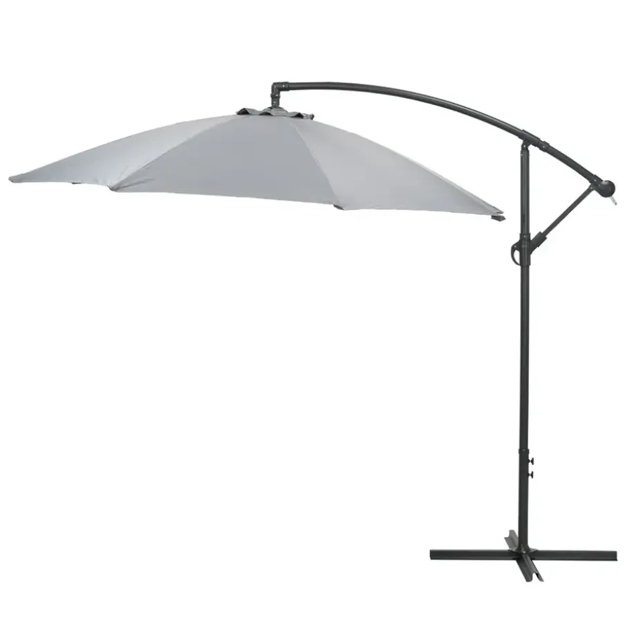 Garden Impressions Athene zweefparasol Ø300 cm - licht grijs