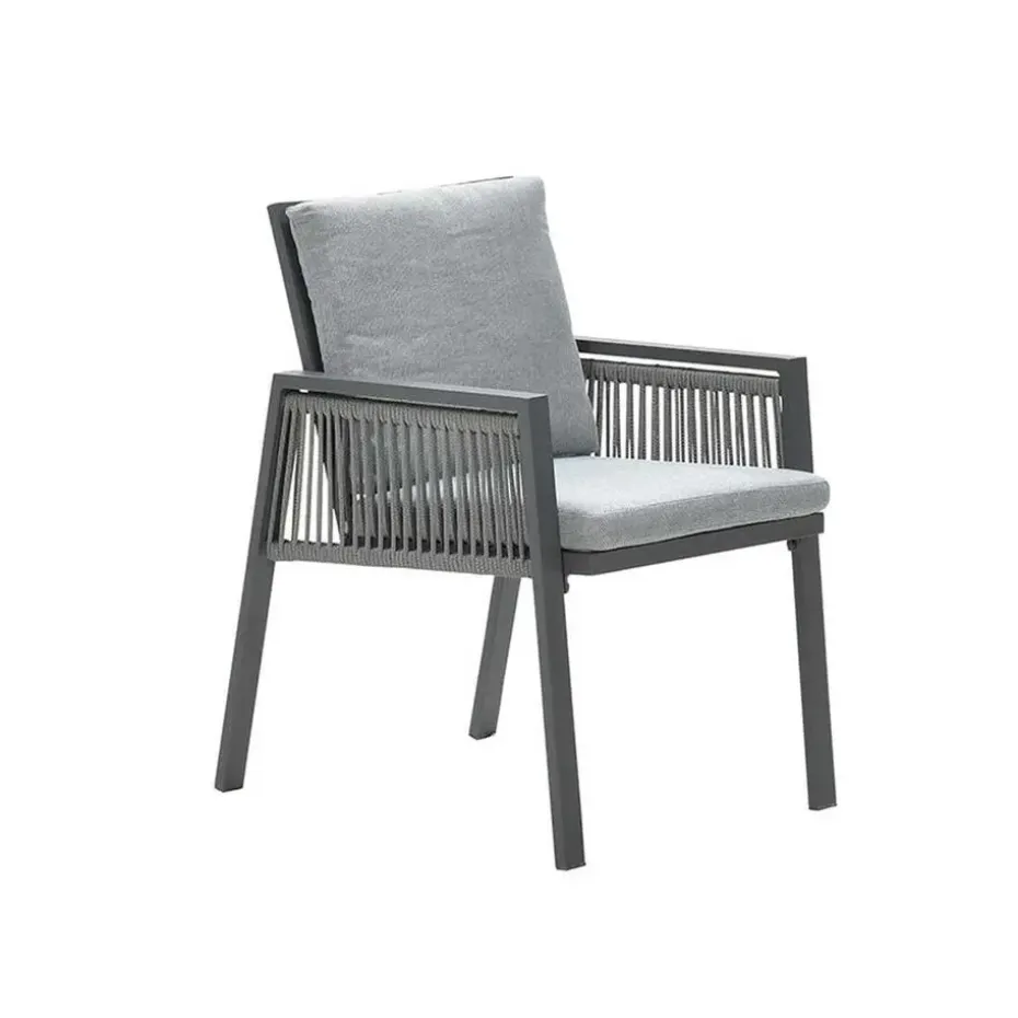 Garden Impressions Brendon lounge dining stoel - licht en mint grijs