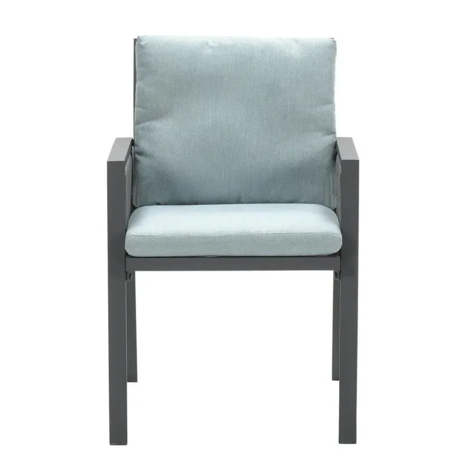 Garden Impressions Brendon lounge dining stoel - licht en mint grijs