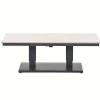 Garden Impressions Brugge verstelb. loungetafel 150x87 - donker grijs