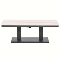 Garden Impressions Brugge verstelb. loungetafel 150x87 - donker grijs