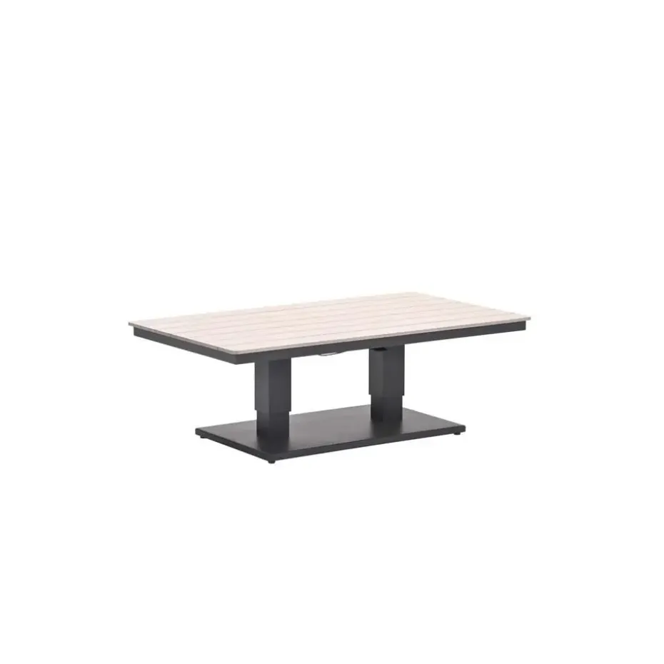 Garden Impressions Brugge verstelb. loungetafel 150x87 - donker grijs