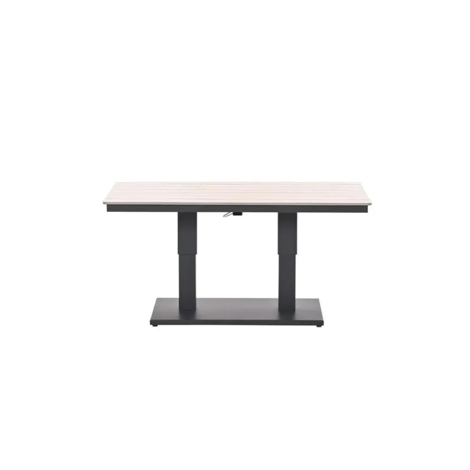 Garden Impressions Brugge verstelb. loungetafel 150x87 - donker grijs