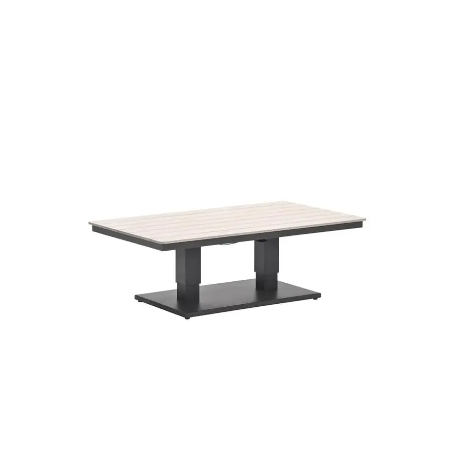 Garden Impressions Brugge verstelb. loungetafel 150x87 - donker grijs