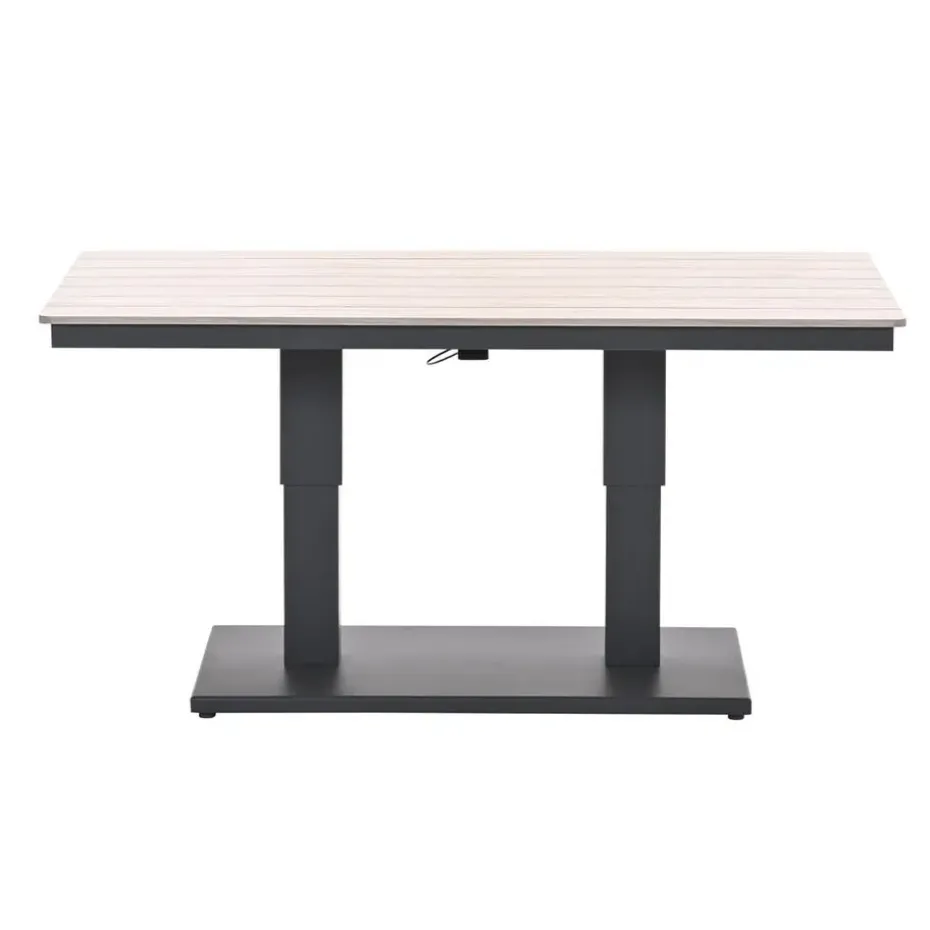 Garden Impressions Brugge verstelb. loungetafel 150x87 - donker grijs