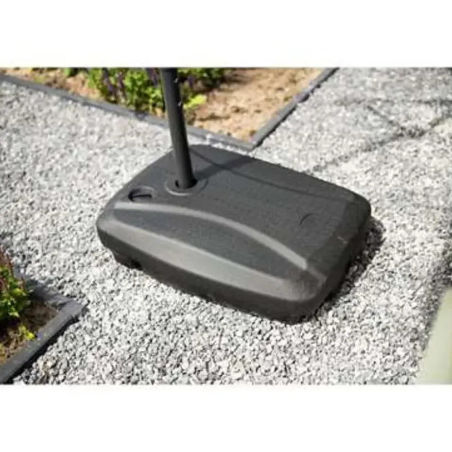 Garden Impressions Corfu parasol 250x250 - donker grijs - zand