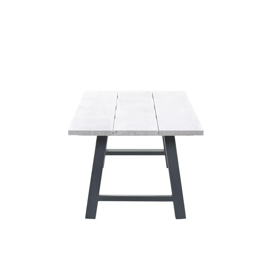 Garden Impressions Leuven tuintafel 220 x 100 cm - donker grijs
