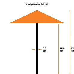 Garden Impressions Lotus parasol 250x250 - taupe