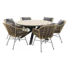 Garden Impressions Margriet naturel / Edison 148 cm. - ronde tuinset