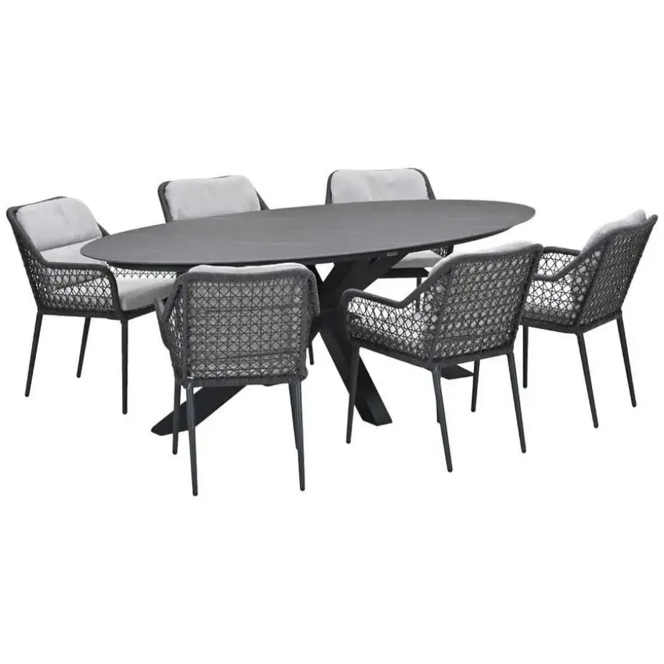 Garden Impressions Pemba - Scot tuinset 7-delig - Napoli grey
